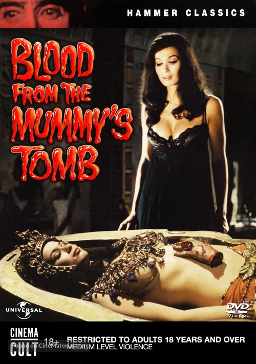 Blood from the Mummy&#039;s Tomb - Australian DVD movie cover
