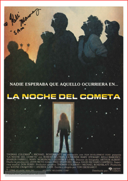 Night of the Comet - Spanish Movie Poster