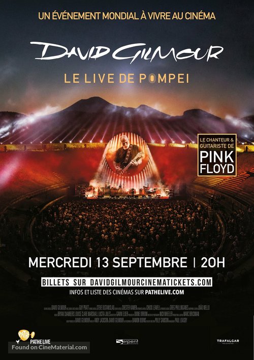 David Gilmour Live at Pompeii - French Movie Poster