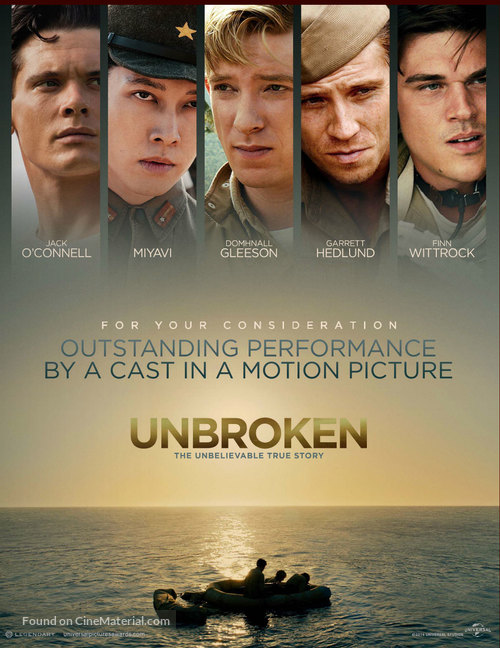 Unbroken - For your consideration movie poster