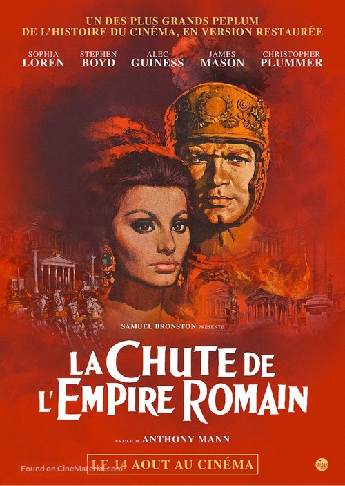 The Fall of the Roman Empire - French Re-release movie poster