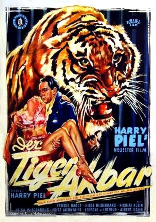 Der Tiger Akbar - German Movie Poster