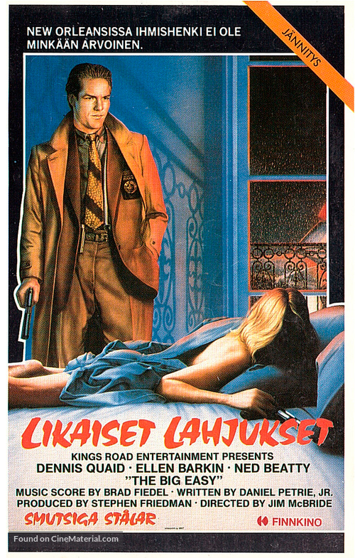 The Big Easy - Finnish VHS movie cover