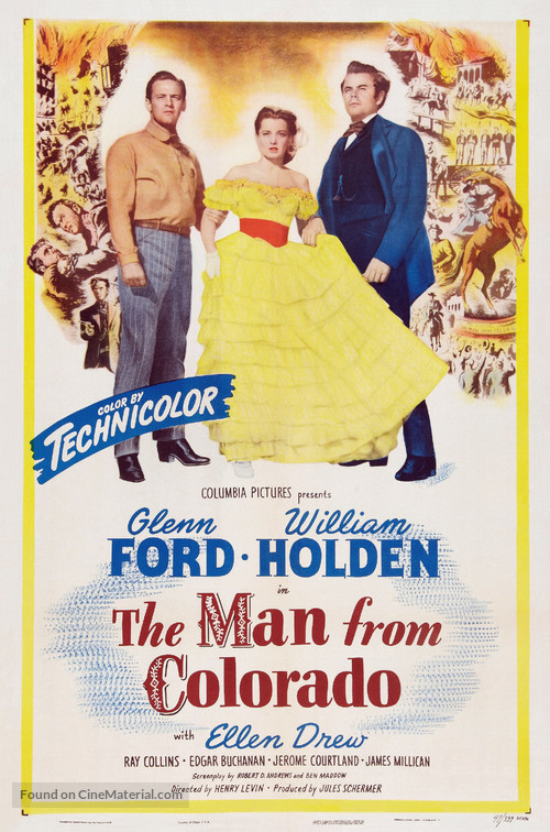 The Man from Colorado - Theatrical movie poster