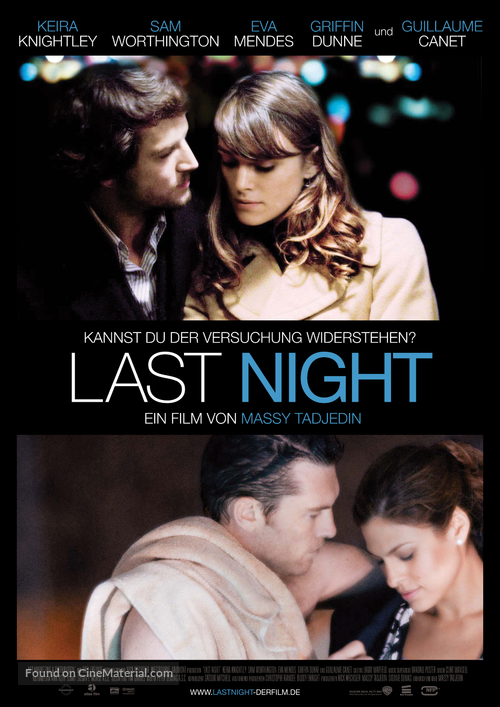 Last Night - German Movie Poster
