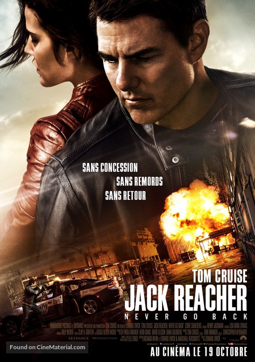 Jack Reacher: Never Go Back - French Movie Poster