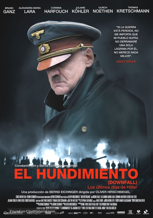 Der Untergang - Spanish Movie Poster