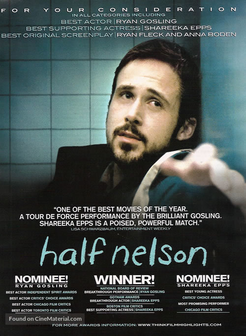 Half Nelson - For your consideration movie poster