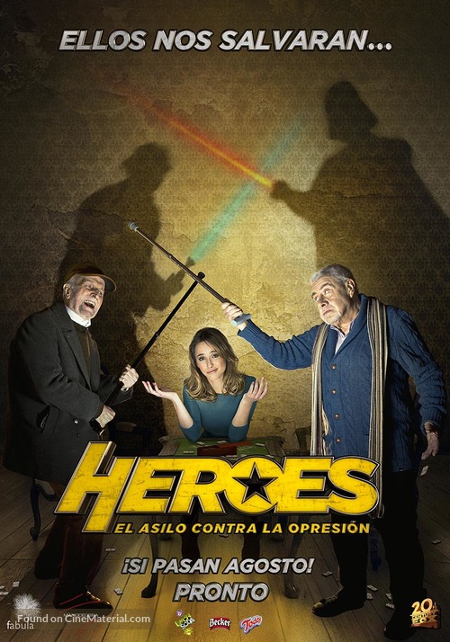 H&eacute;roes, el asilo contra la opresi&oacute;n - Chilean Movie Poster