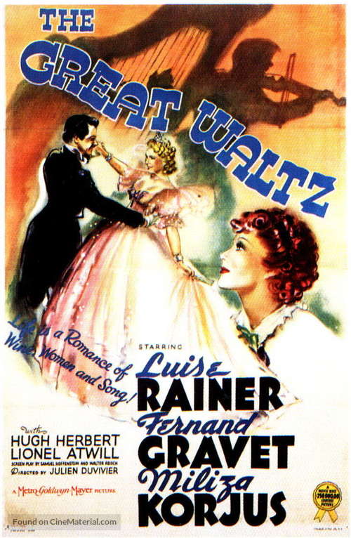 The Great Waltz - Movie Poster