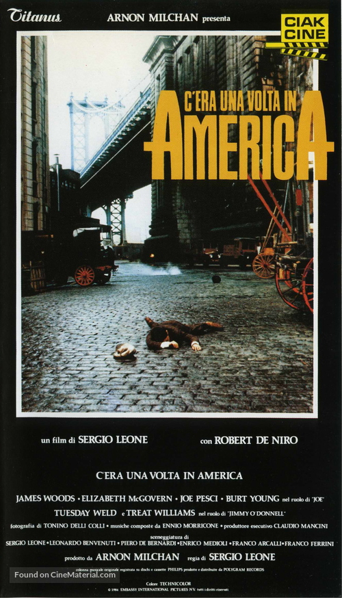Once Upon a Time in America - Italian Movie Poster