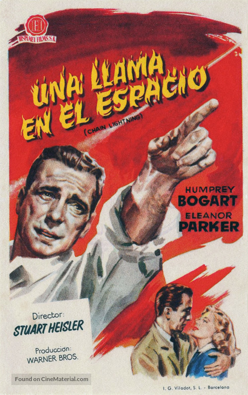 Chain Lightning - Spanish Movie Poster