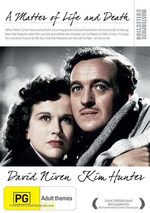 A Matter of Life and Death - Australian DVD movie cover