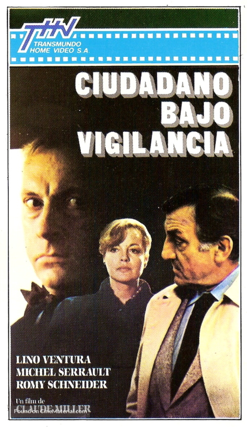 Garde &agrave; vue - Argentinian VHS movie cover