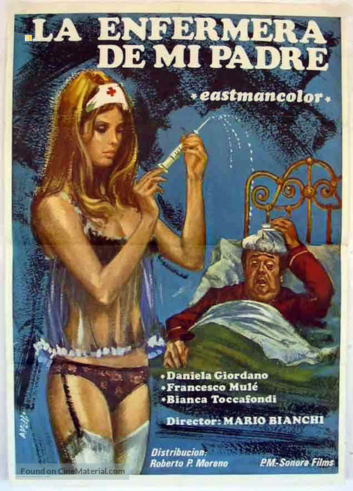 L&#039;infermiera di mio padre - Spanish Movie Poster