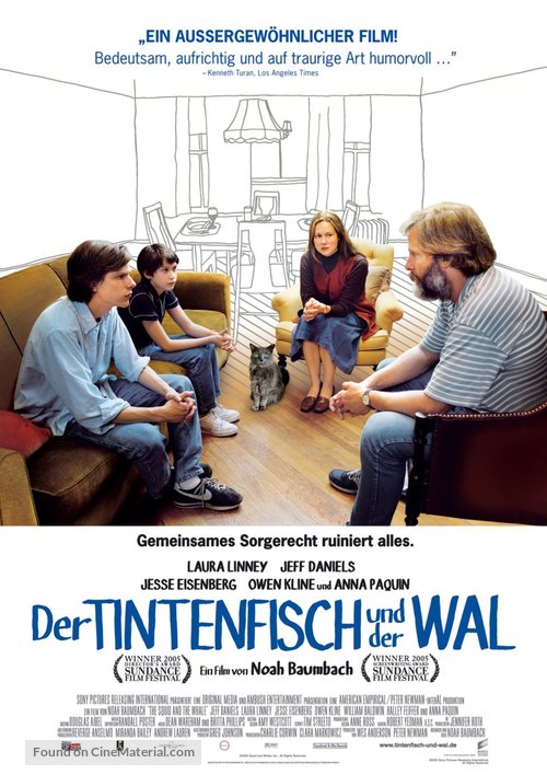 The Squid and the Whale - German Movie Poster