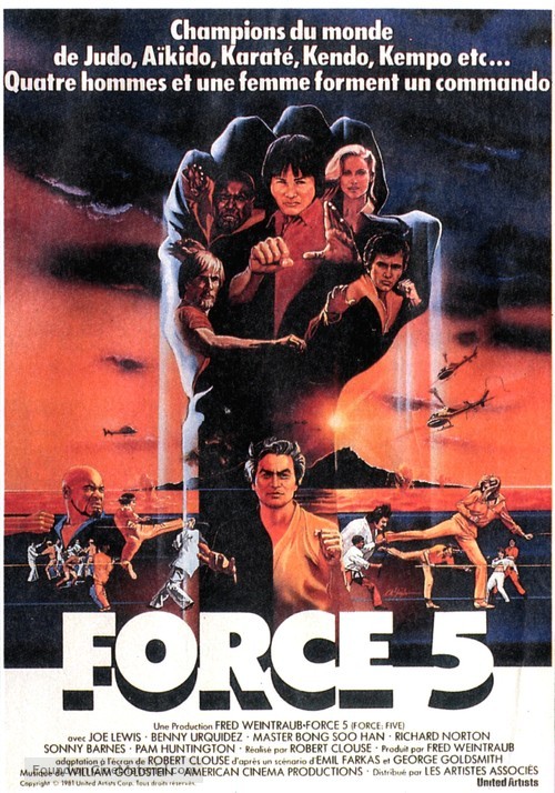Force: Five - French Movie Poster