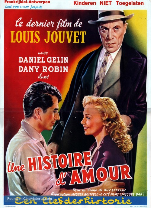 Une histoire d&#039;amour - Belgian Movie Poster