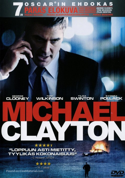 Michael Clayton - Finnish Movie Cover