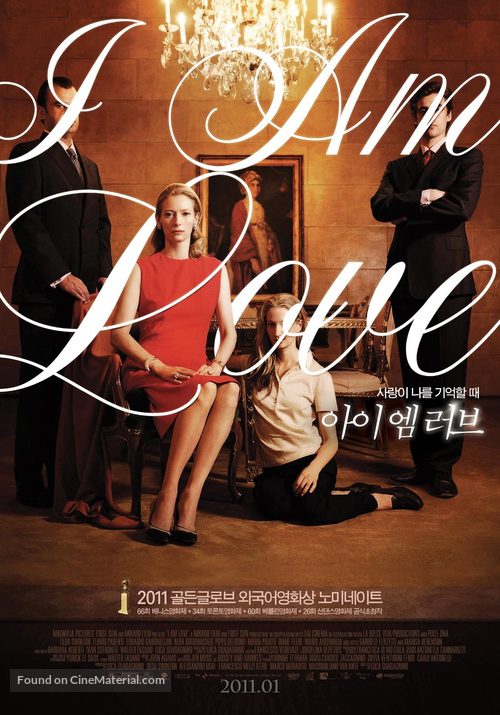 Io sono l&#039;amore - South Korean Movie Poster