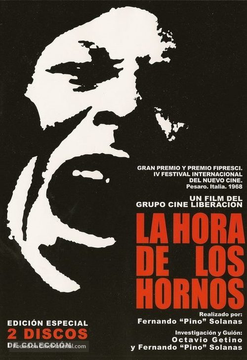 La hora de los hornos: Notas y testimonios sobre el neocolonialismo, la violencia y la liberaci&oacute;n - Argentinian DVD movie cover