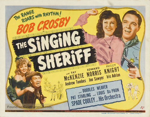 The Singing Sheriff - Movie Poster