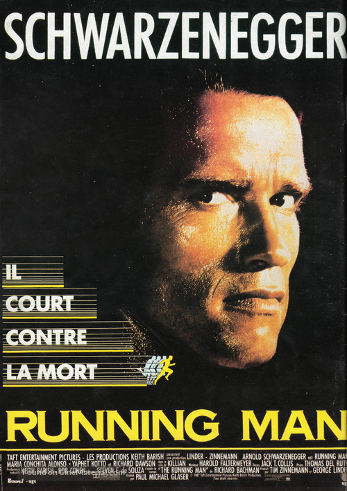 The Running Man - French Movie Poster