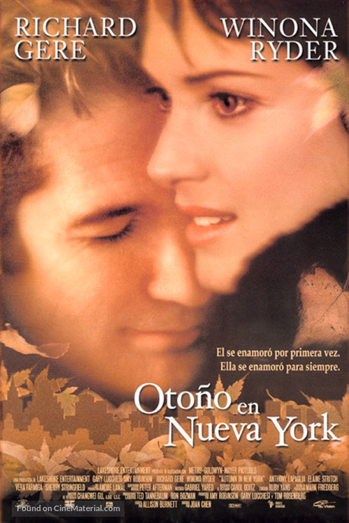 Autumn in New York - Mexican Movie Poster