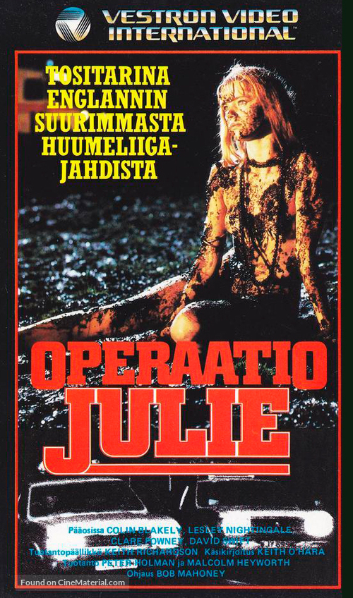 Operation Julie - Finnish VHS movie cover