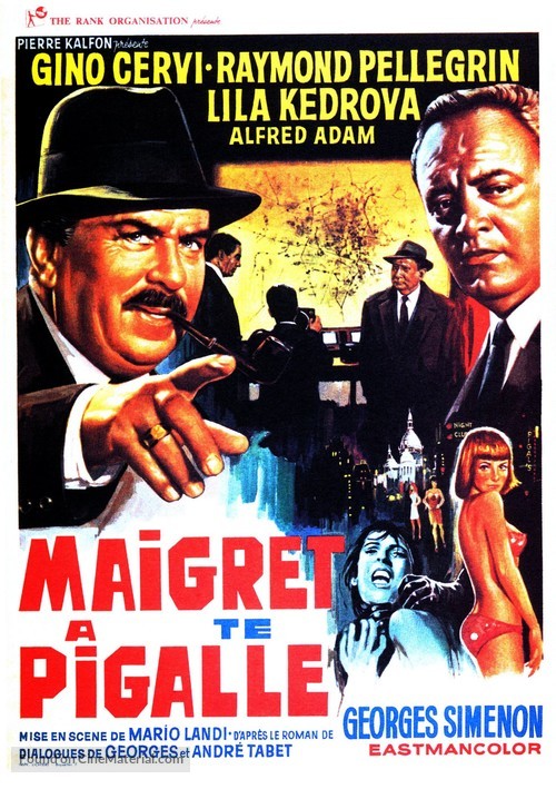 Maigret &agrave; Pigalle - Belgian Movie Poster