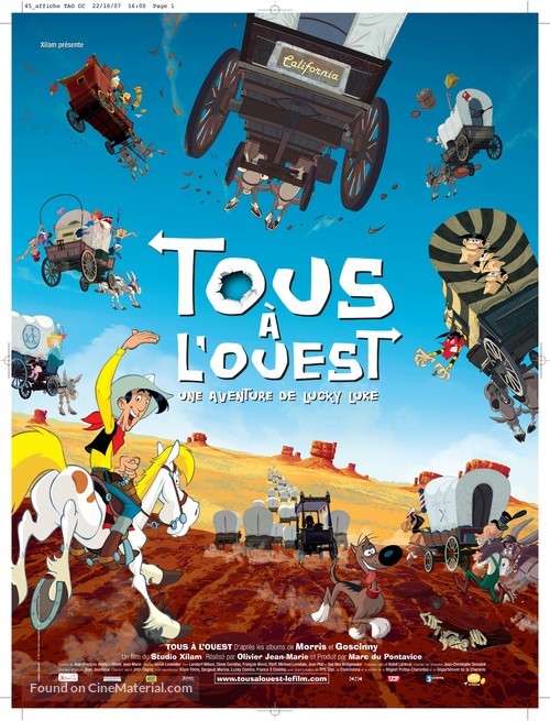 Tous &agrave; l&#039;Ouest: Une nouvelle aventure de Lucky Luke - French Movie Poster