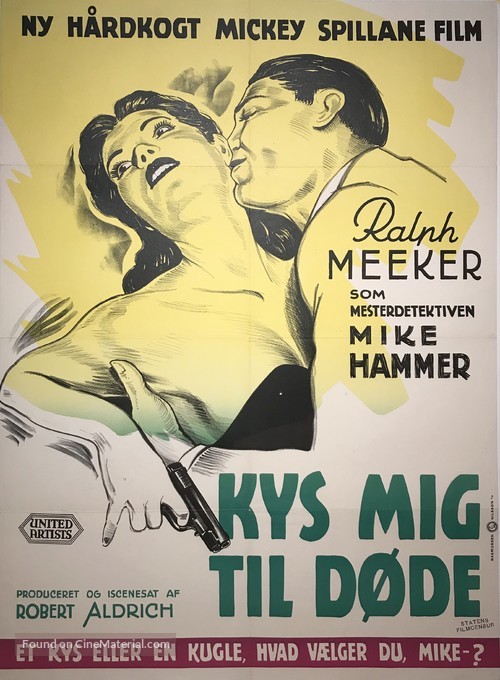 Kiss Me Deadly - Danish Movie Poster