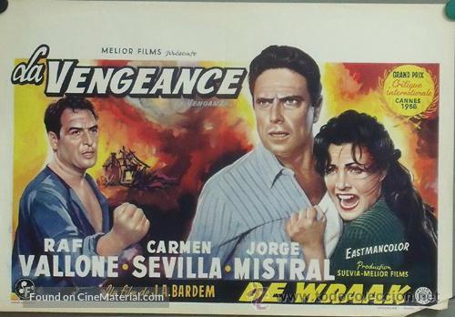 Venganza, La - Belgian Movie Poster