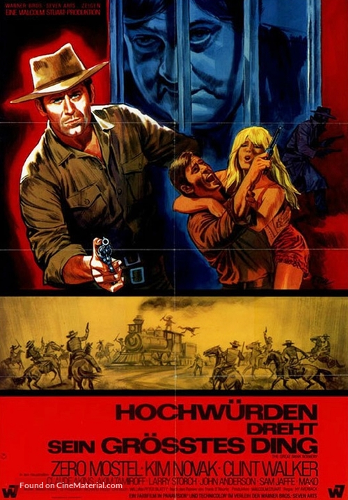 The Great Bank Robbery - German Movie Poster