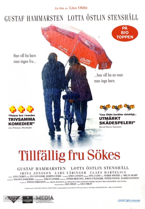 Tillf&auml;llig fru s&ouml;kes - Swedish DVD movie cover