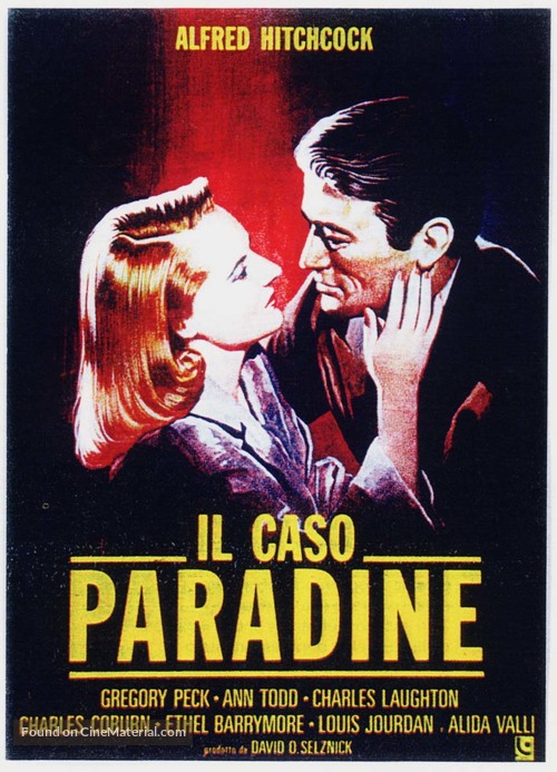The Paradine Case - Italian Movie Poster