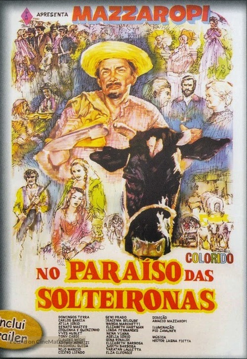 No Para&iacute;so das Solteironas - Brazilian Movie Poster