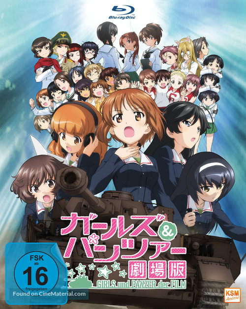 Girls und Panzer the Movie - German Blu-Ray movie cover