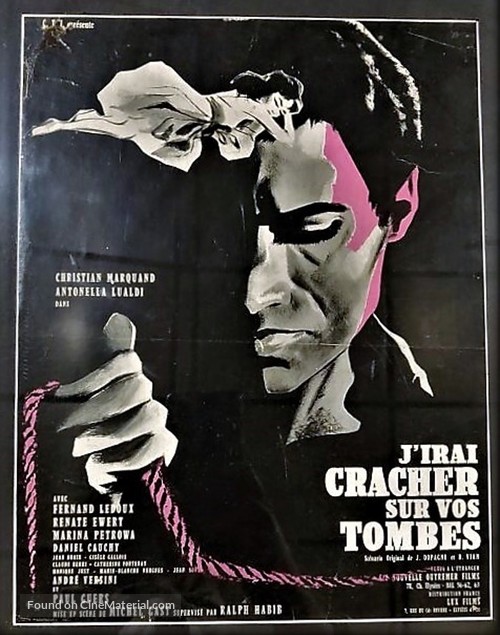 J&#039;irai cracher sur vos tombes - French Movie Poster