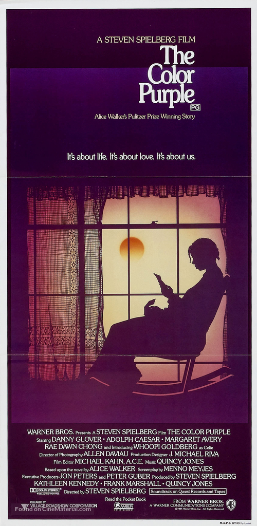 The Color Purple - Australian Movie Poster