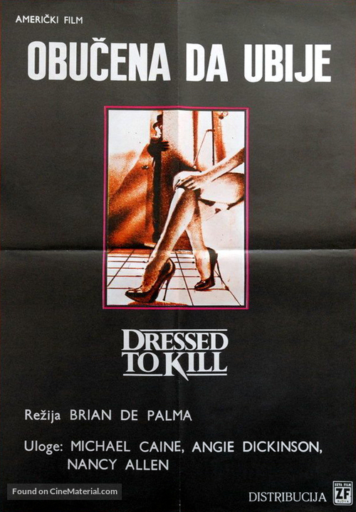 Dressed to Kill - Yugoslav Movie Poster