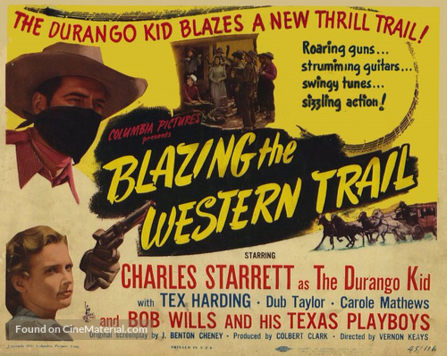 Blazing the Western Trail - Movie Poster