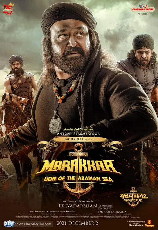 Marakkar: Arabikadalinte Simham (2021) Indian movie poster