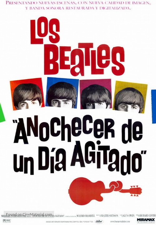 A Hard Day&#039;s Night - Mexican Movie Poster