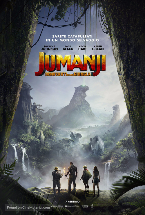 Jumanji: Welcome to the Jungle - Italian Movie Poster