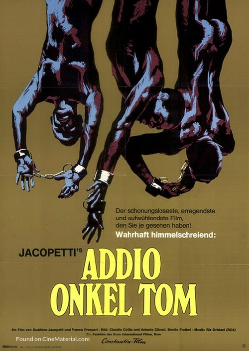 Addio zio Tom - German Movie Poster