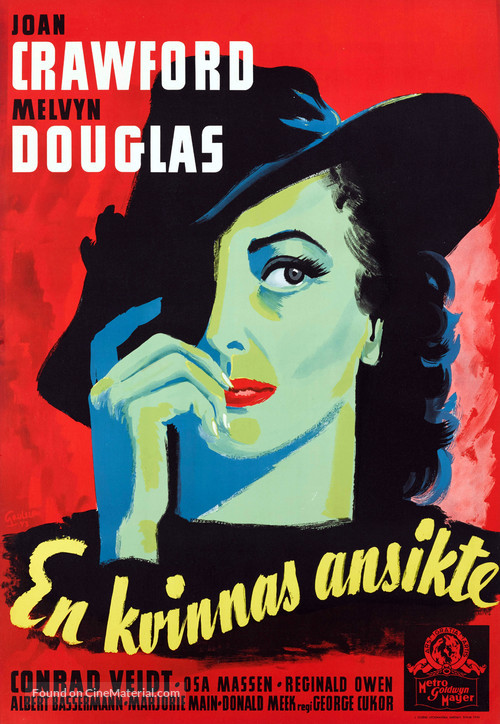 A Woman&#039;s Face - Swedish Movie Poster