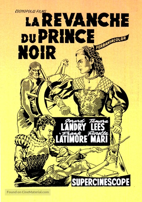 Lo spadaccino misterioso - French Movie Poster