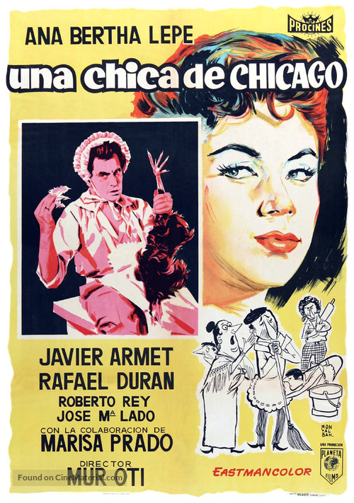 Una chica de Chicago - Spanish Movie Poster