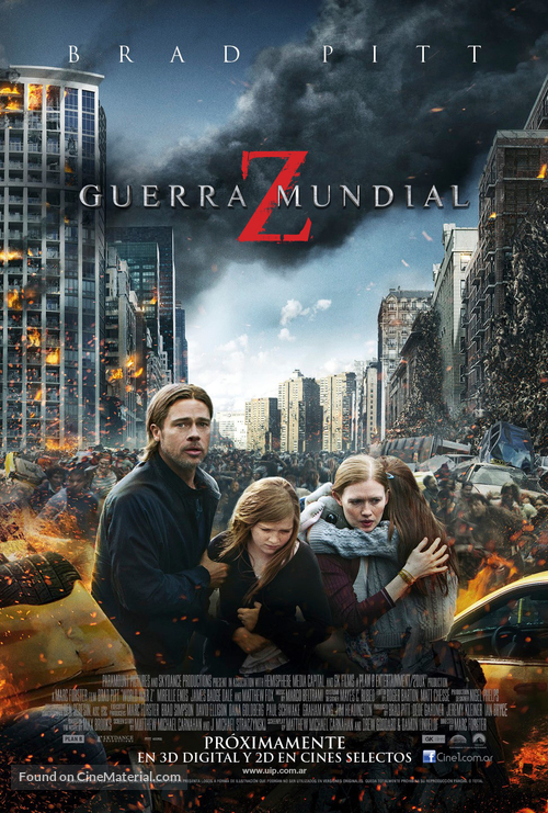 World War Z - Argentinian Movie Poster